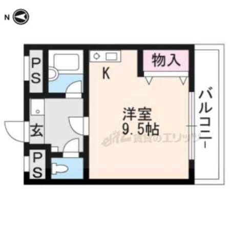 御室ガーデンハイツの物件間取画像